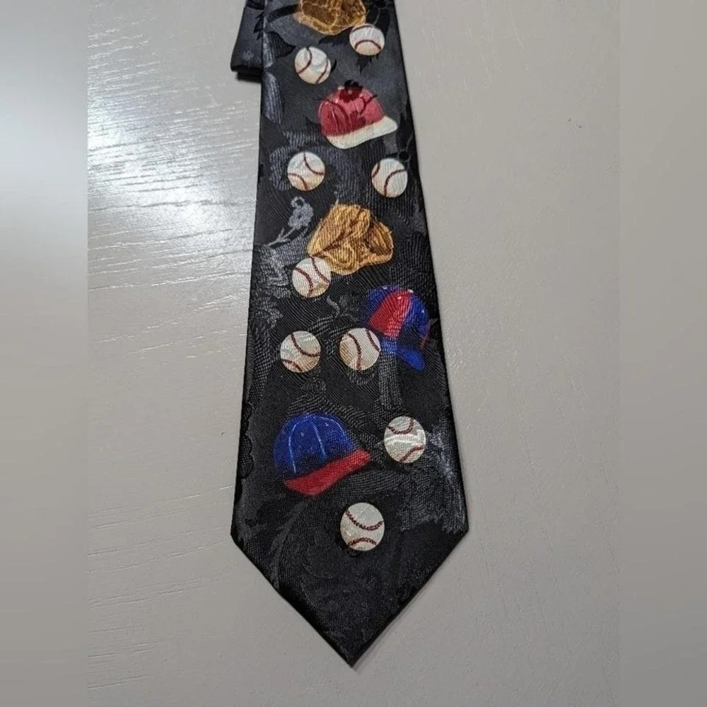 Unique A.‎ Rogers Baseball-Themed Tie – Gently Used Stand Out with Playful style